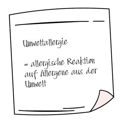 Zeichnung Umweltallergie