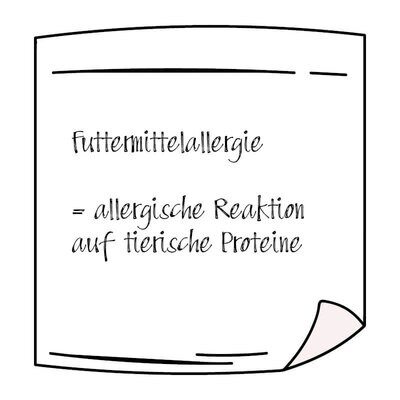 Zeichnung Futtermittelallergie