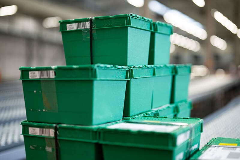 Nachhaltige Mehrweg-Versandbox