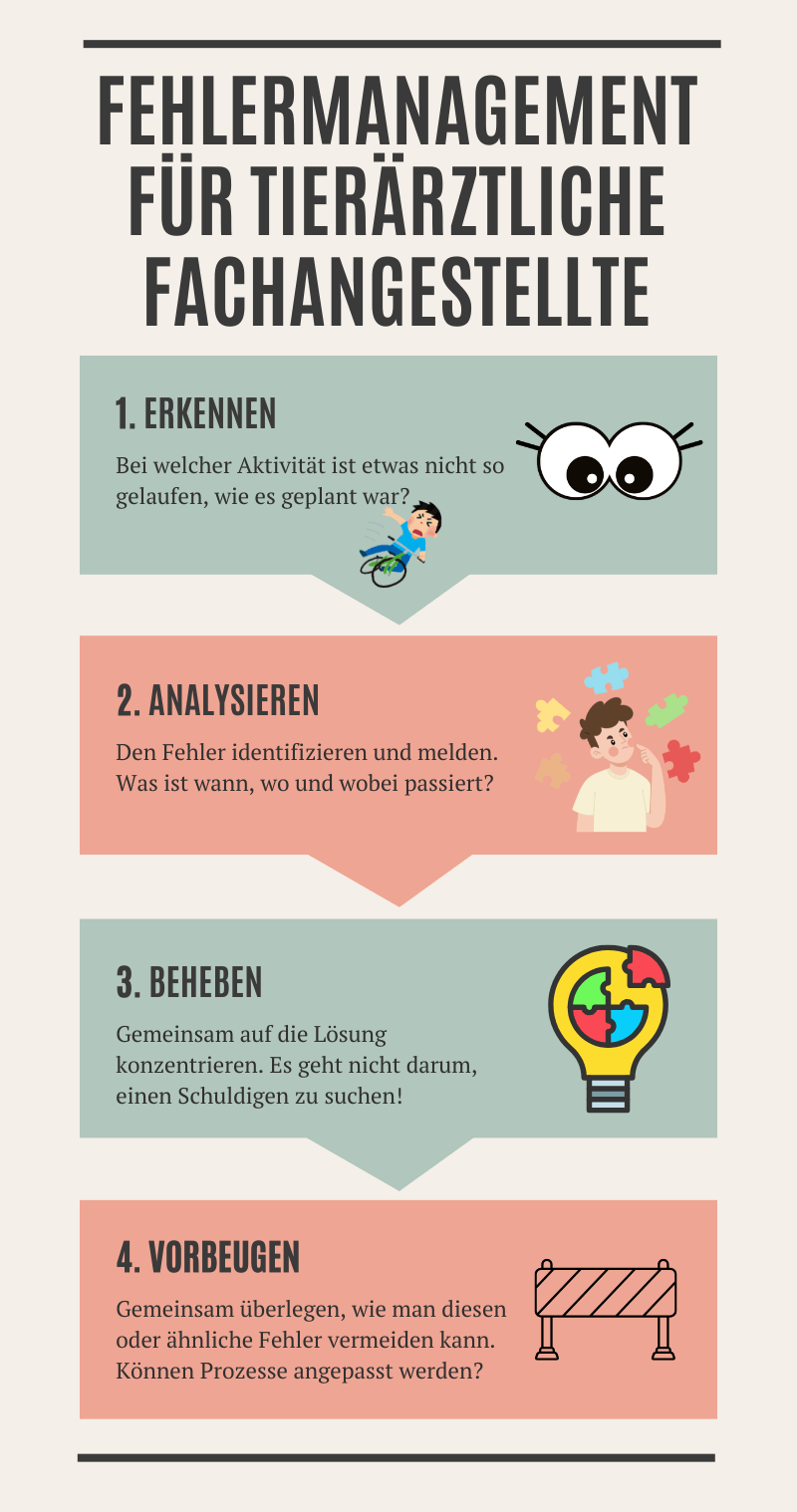 Ablaufgrafik über den Umgang mit Fehlern